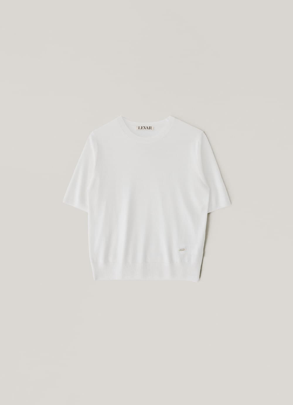 Merino-Wool Classic Round Knit - Off White