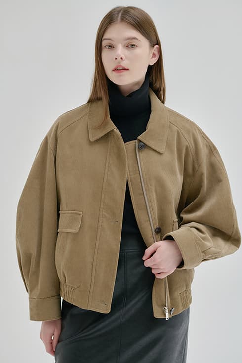 24FN casual zip-up blouson jacket [BE]