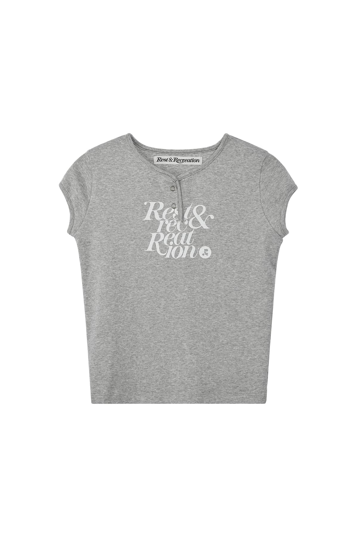 CAP SLEEVE T-SHIRT - GREY