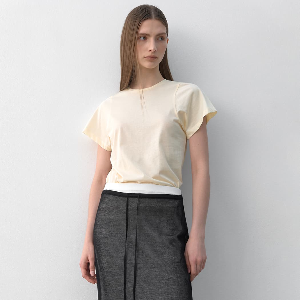 (T-7028)ESSENTIAL LE SLIM TEE