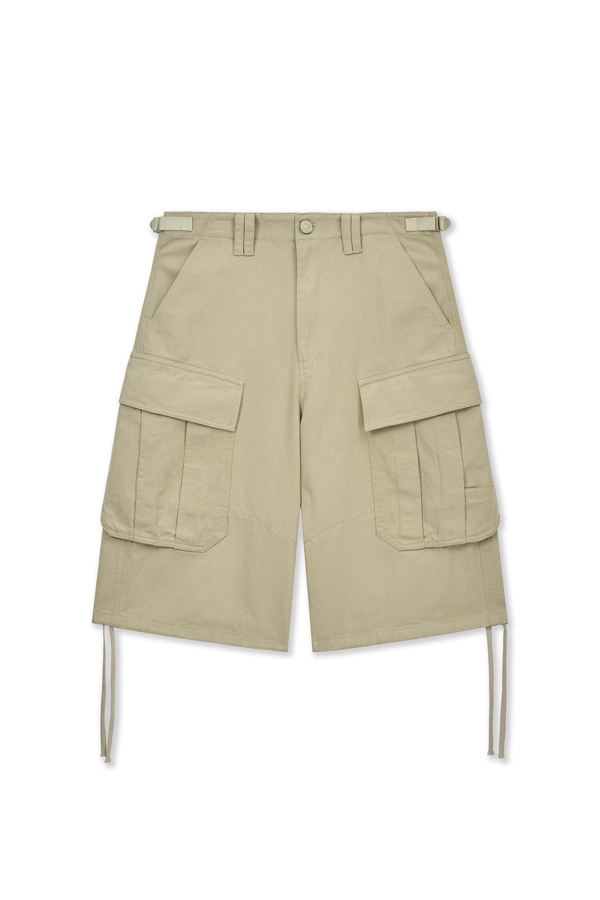 UTILITY CARGO BERMUDA PANTS IN BEIGE
