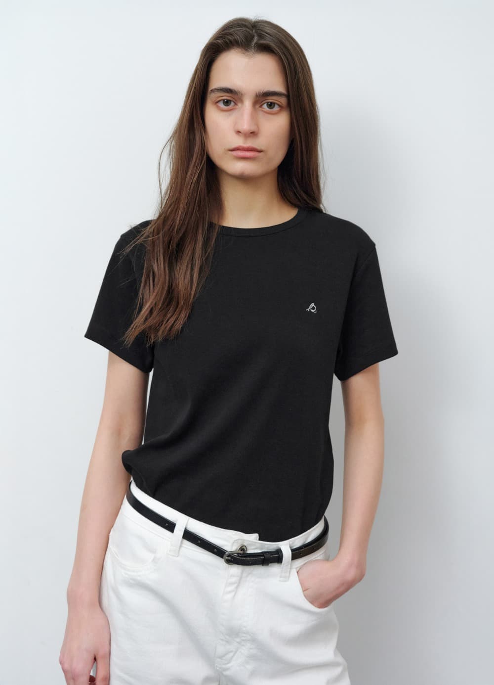 All-Day Cotton Rib T-shirt - Black