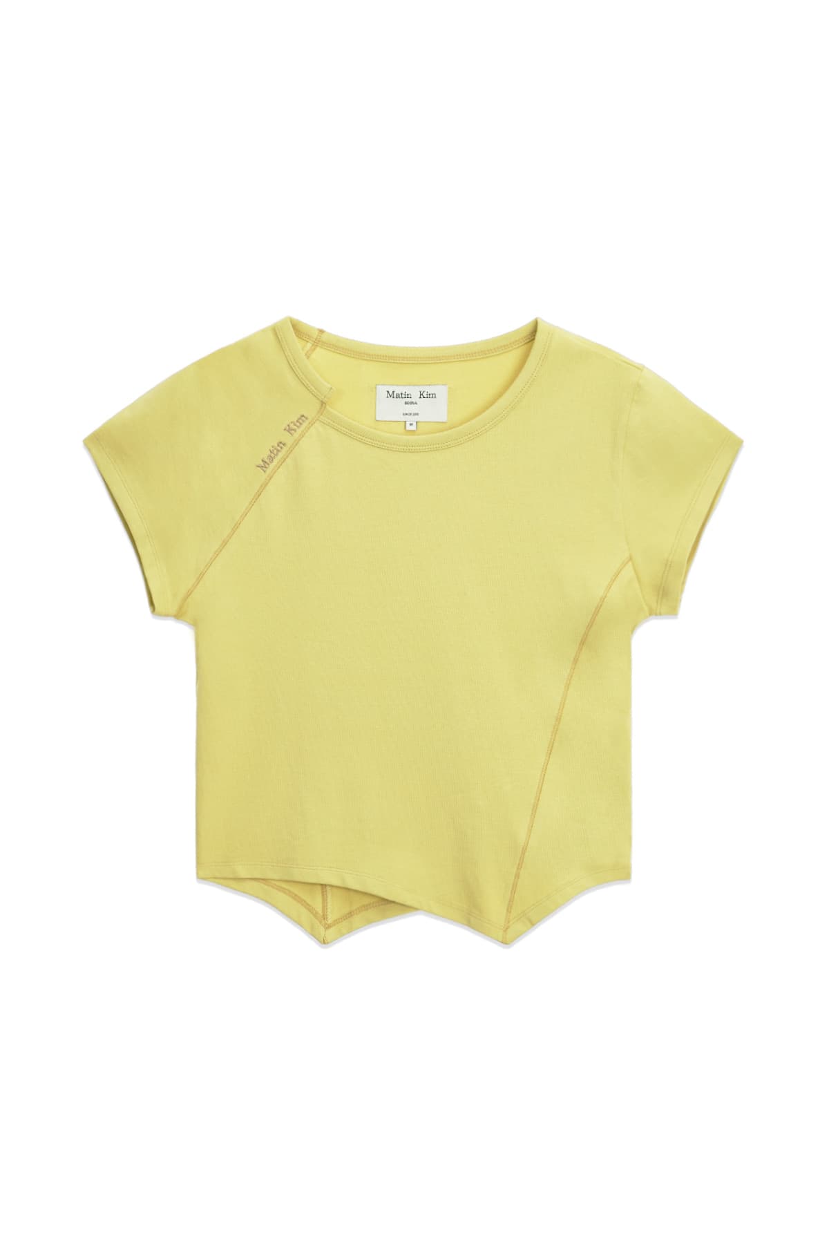TWIST POINT SLIM TOP IN LIME