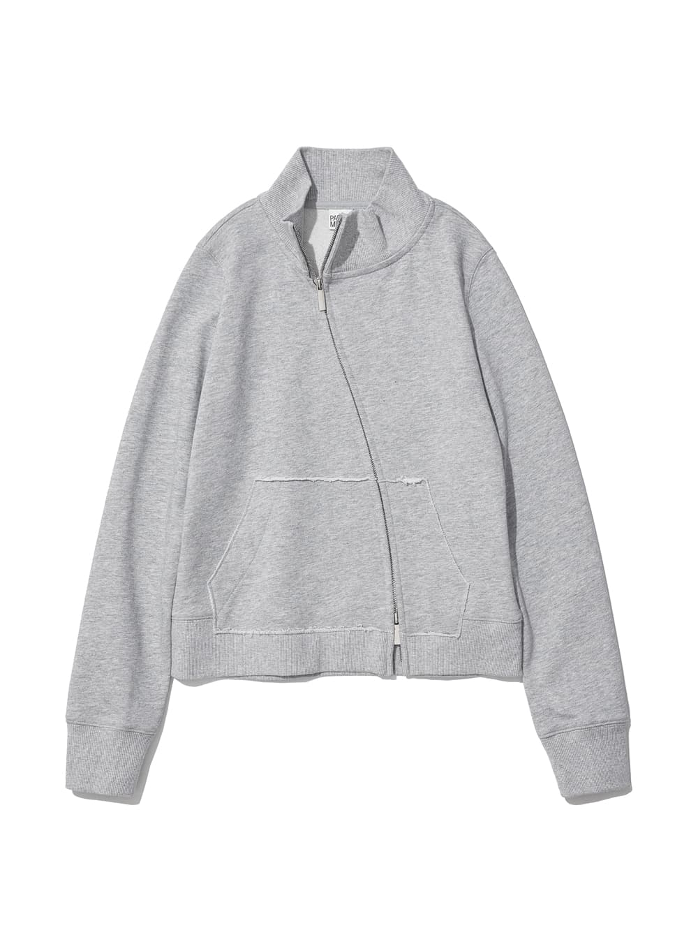 CUT-OFF 93 UNBALANCED TRACK ZIP-UP_MELANGE