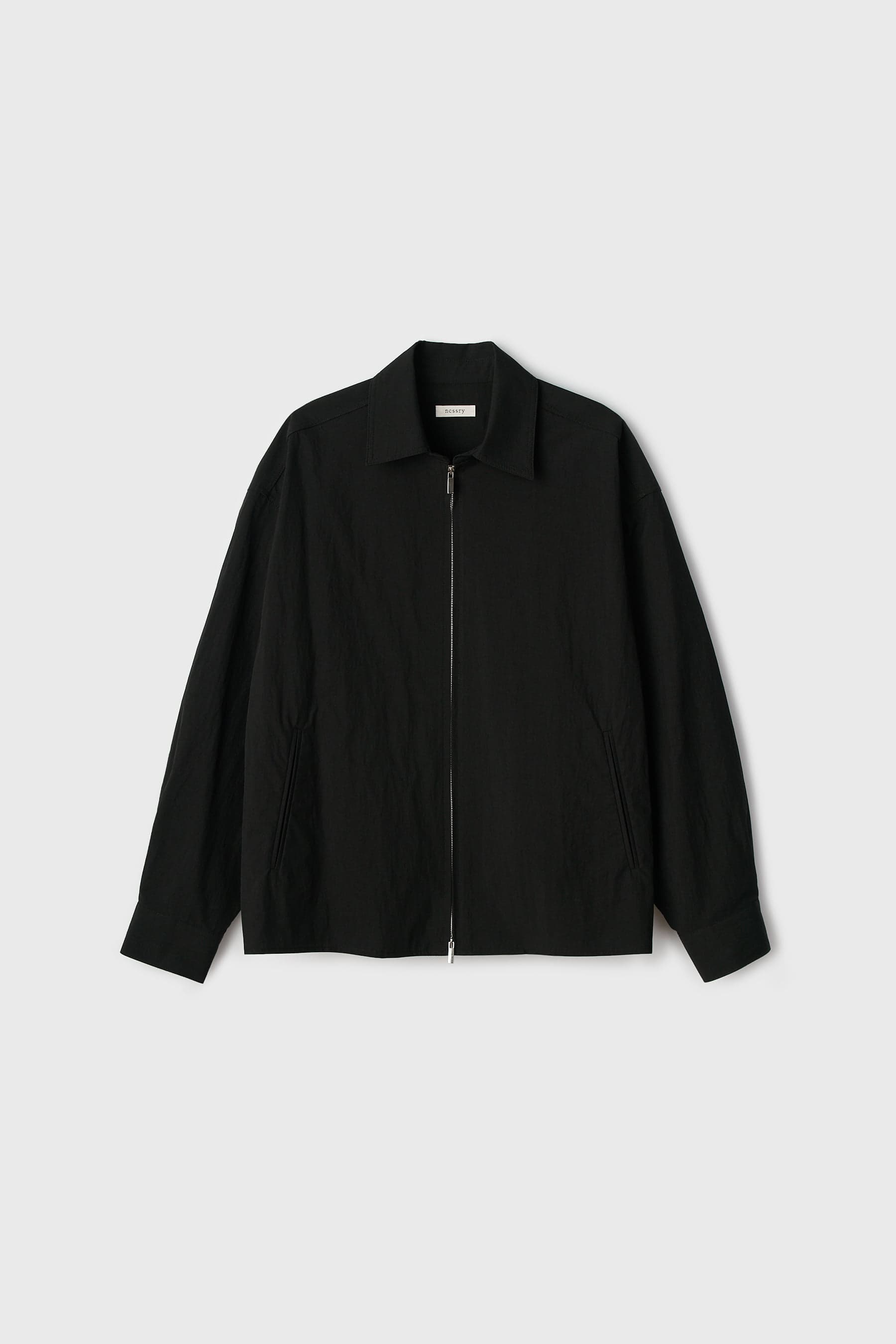 2-Way Minimal Shirt Jacket (Black)