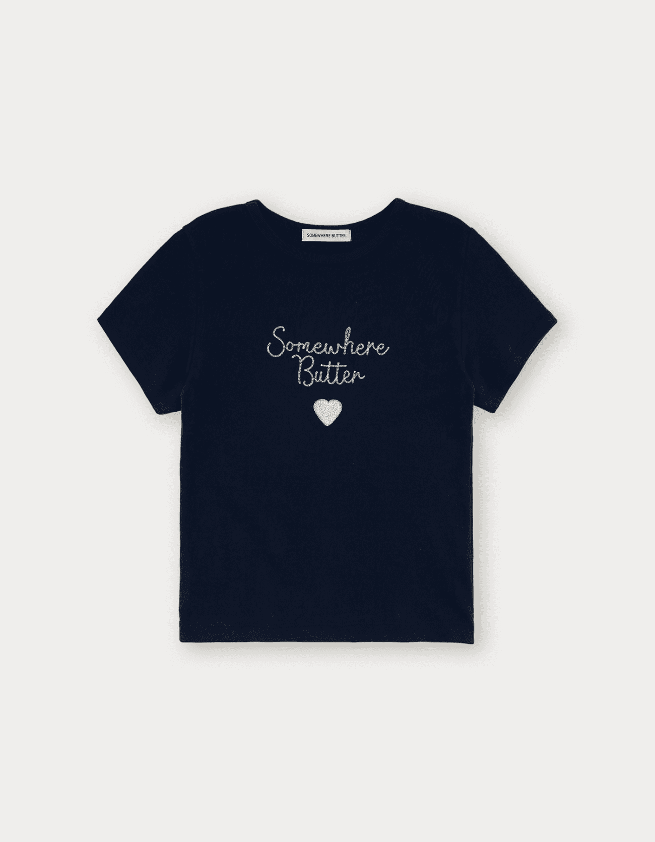 Boucle Heart Logo Top - Navy
