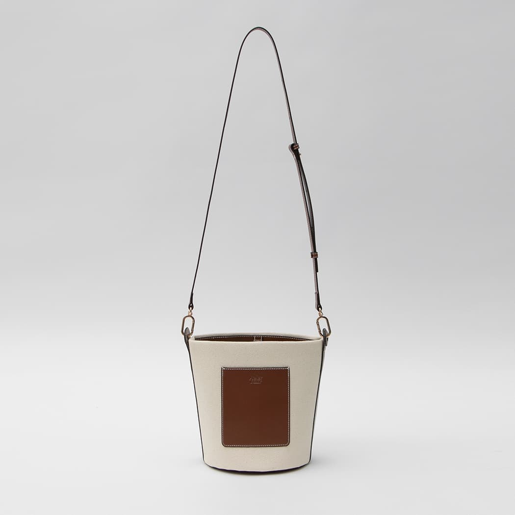 (Z-B-2426)ATELIER CANVAS BUCKET BAG