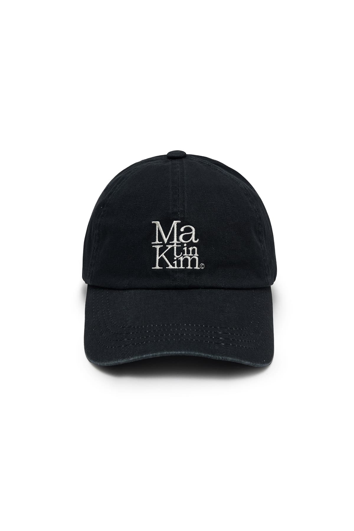 MATIN BLOCK LOGO BALL CAP IN DARK NAVY
