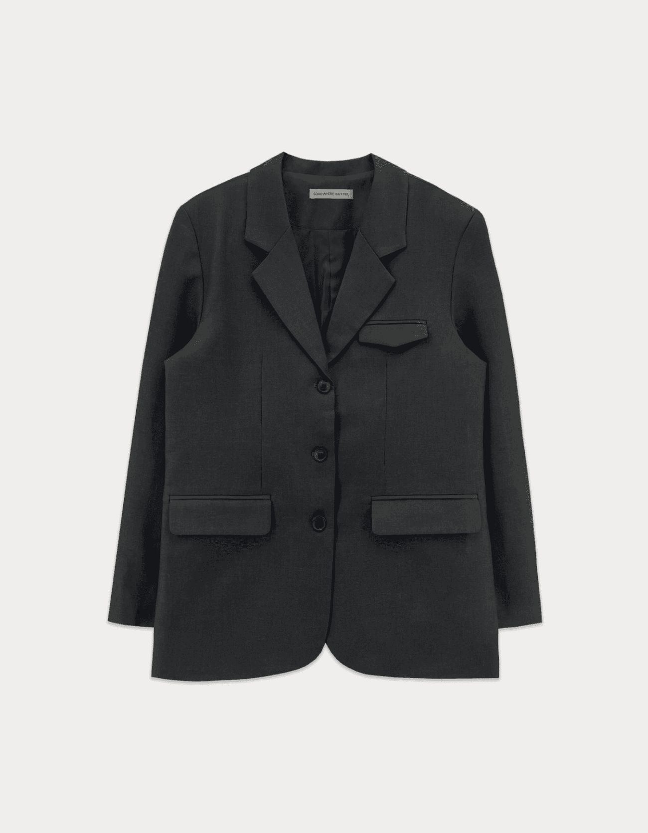 Classic Single Blazer - Charcoal