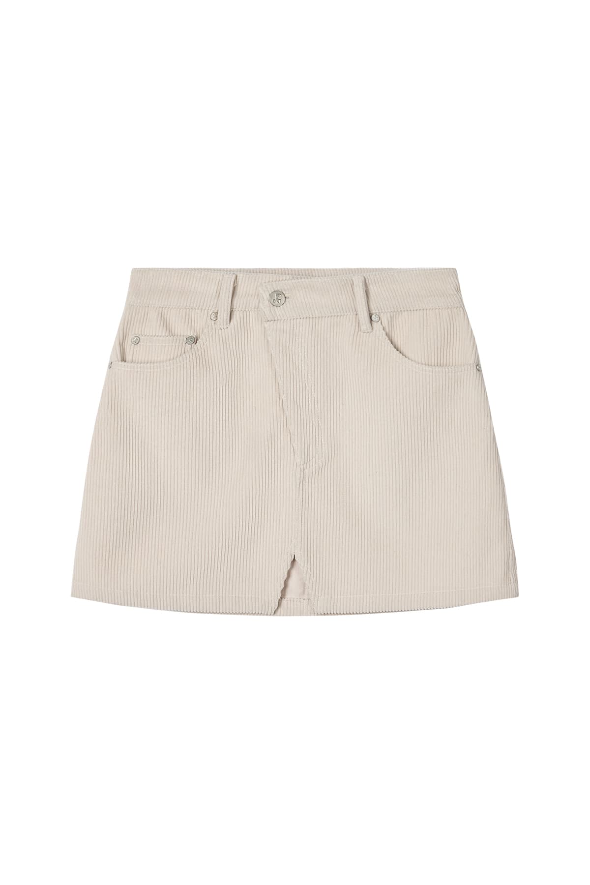 CORDUROY UNBALANCE SKIRT - PINK