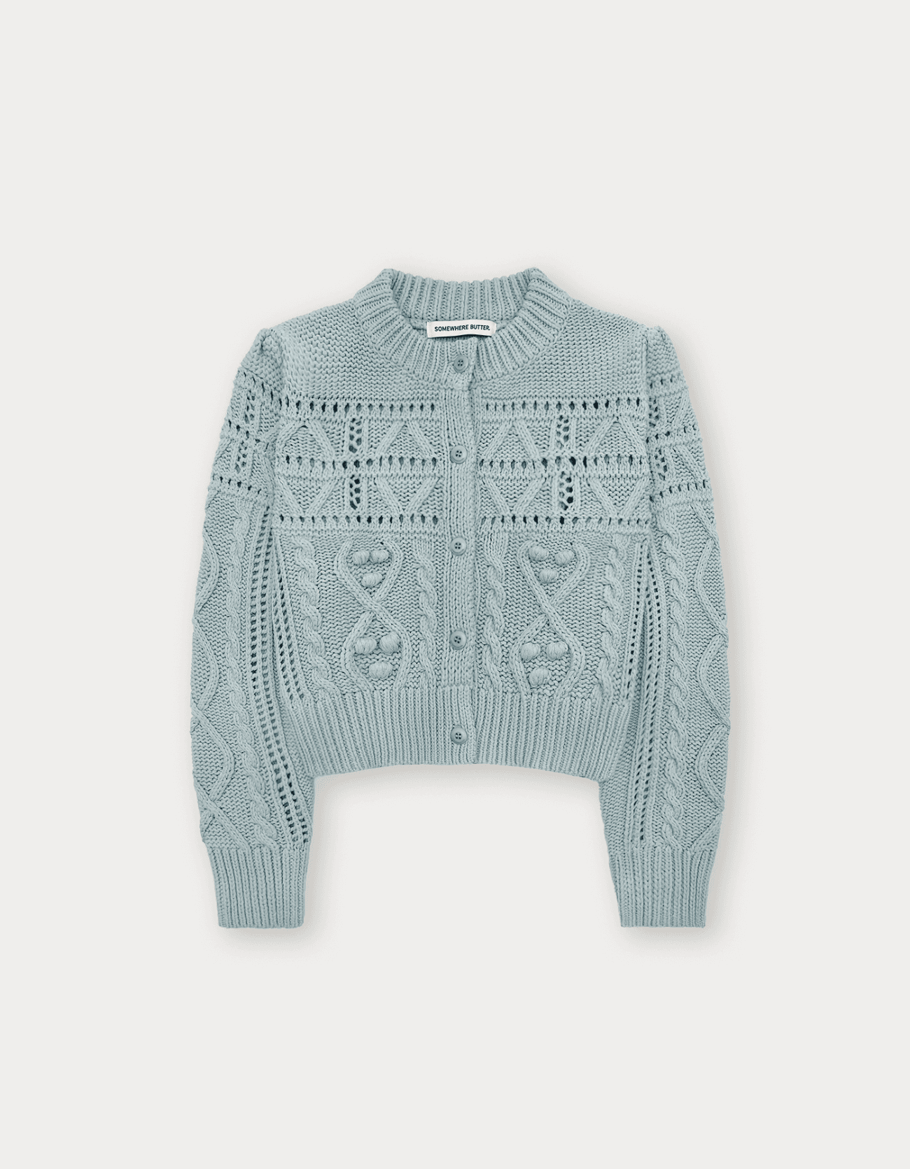 Popo Cotton Cardigan - Light Blue