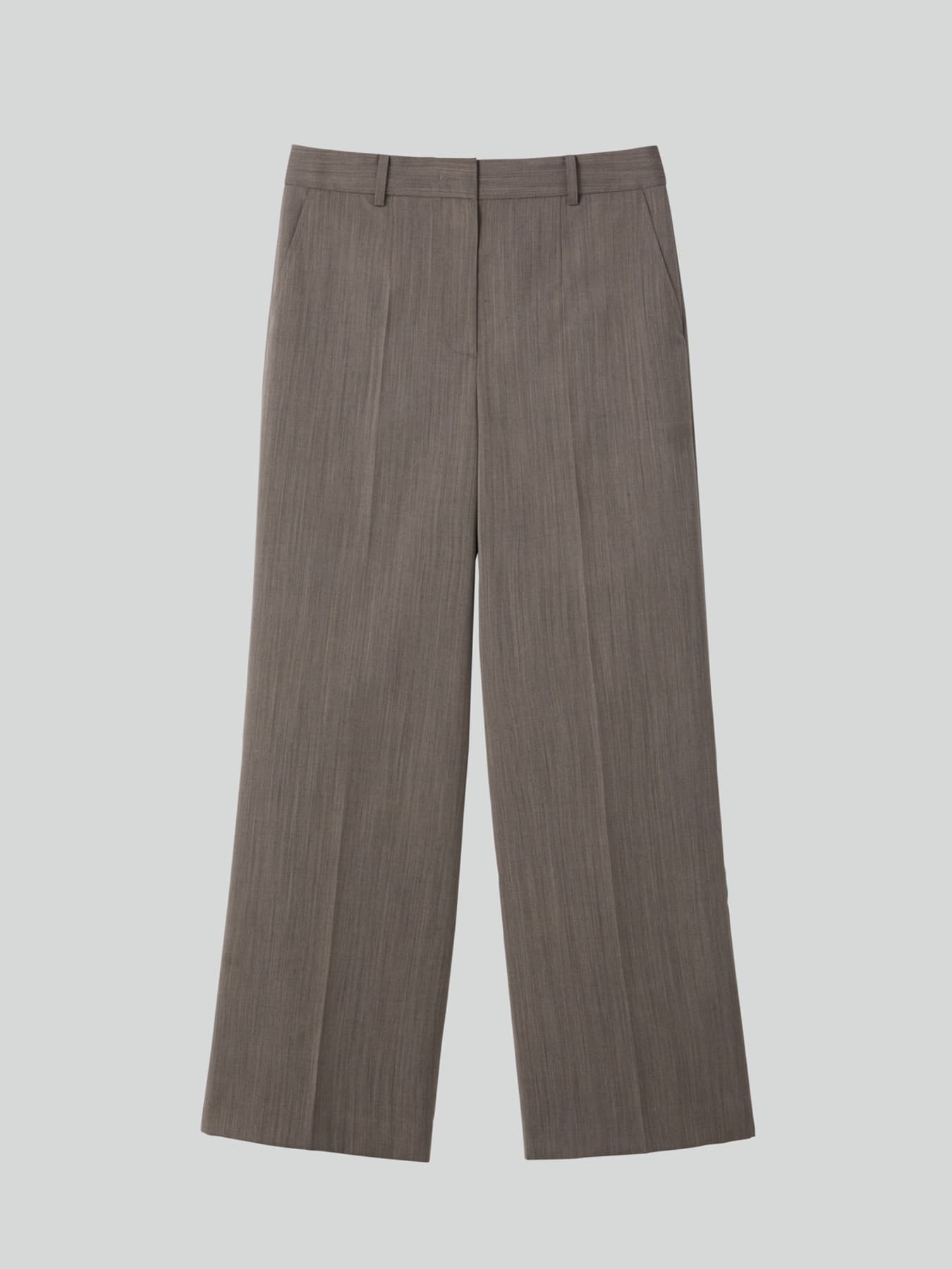 WIDE FIT SUIT PANTS (SEPIA)