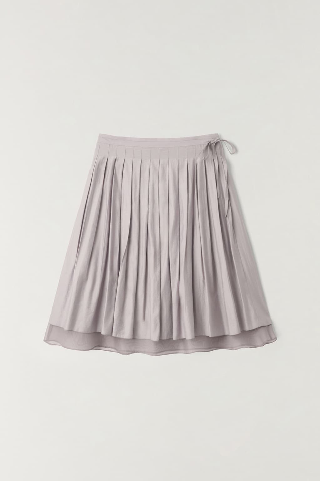 레이어 플리츠 스커트 TAUPE GREY