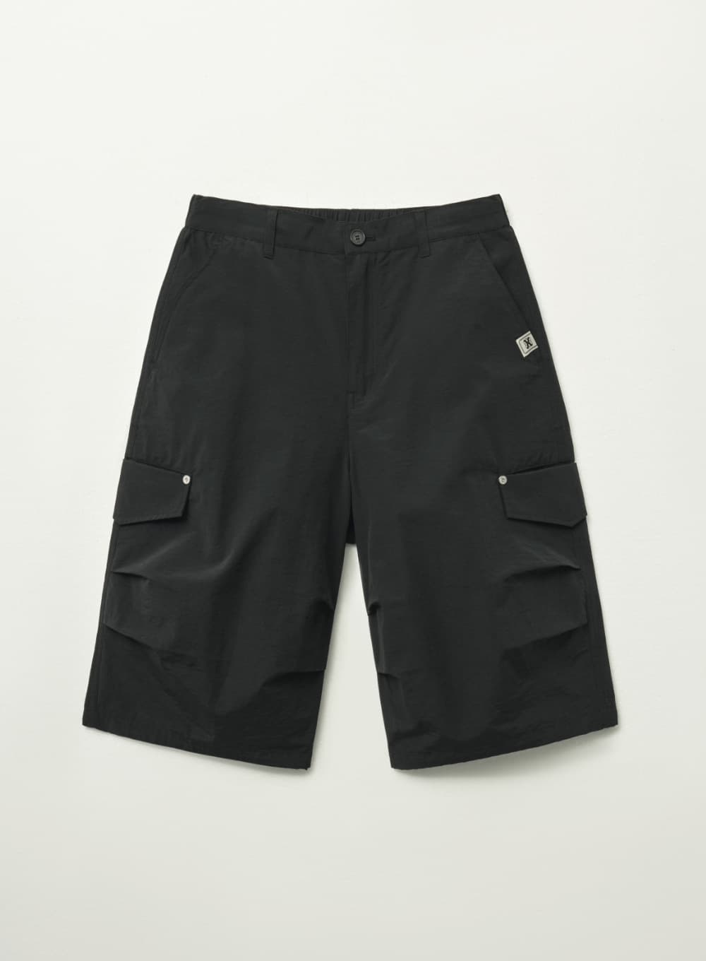 Nylon Parachute Shorts - Black