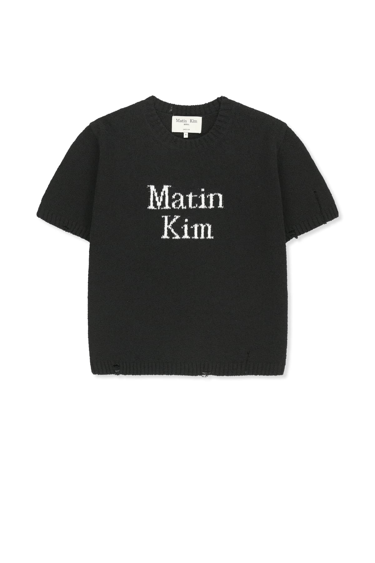 HALF SLEEVE LOGO PULLOVER FOR WOMEN IN BLACK