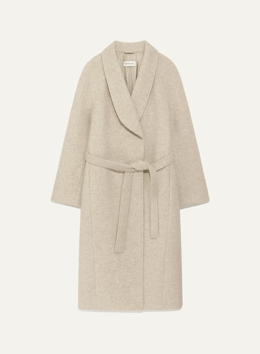Vera Shawl Collar Coat Pale Melange
