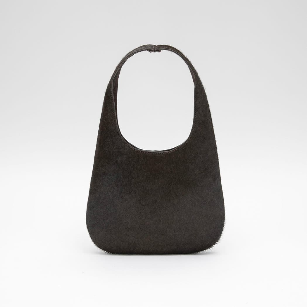 (Z-B-2475)CALF HAIR ROUND TOTE MINI BAG