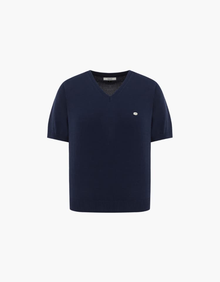 standard v neck knit - navy