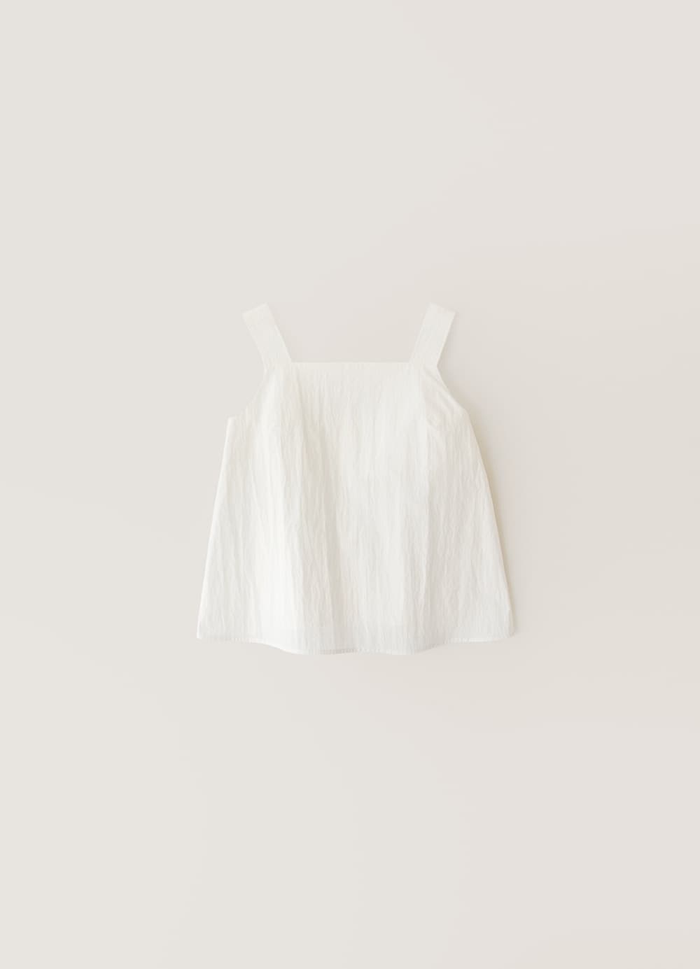 Stitch Point Sleeveless Blouse - Off White
