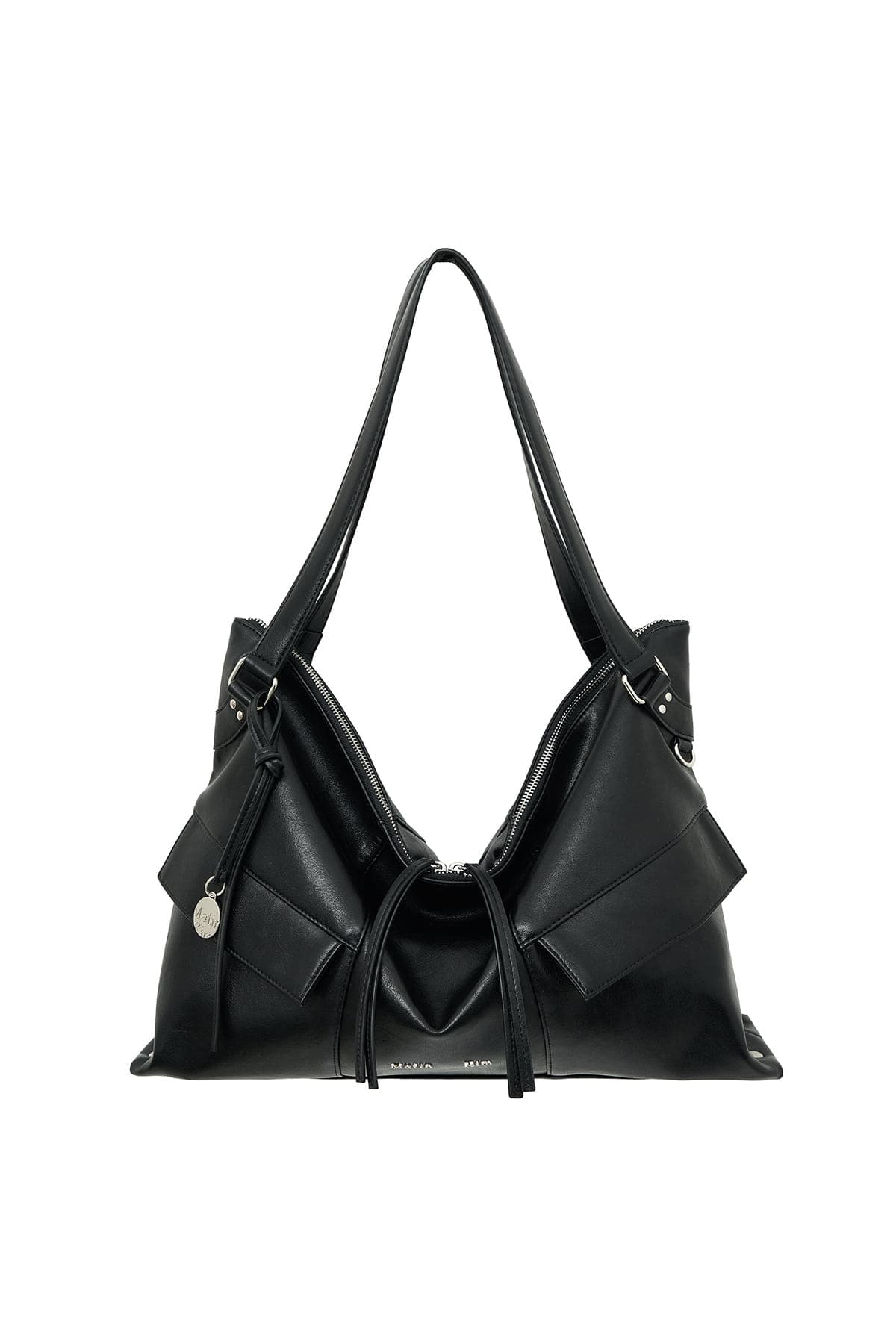 WIDE NEMO BIG SHOULDER BAG IN BLACK