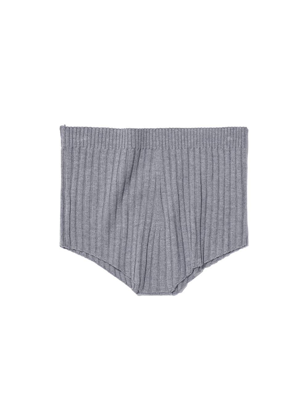 RIBBED KNIT MICRO SHORTS_MELANGE