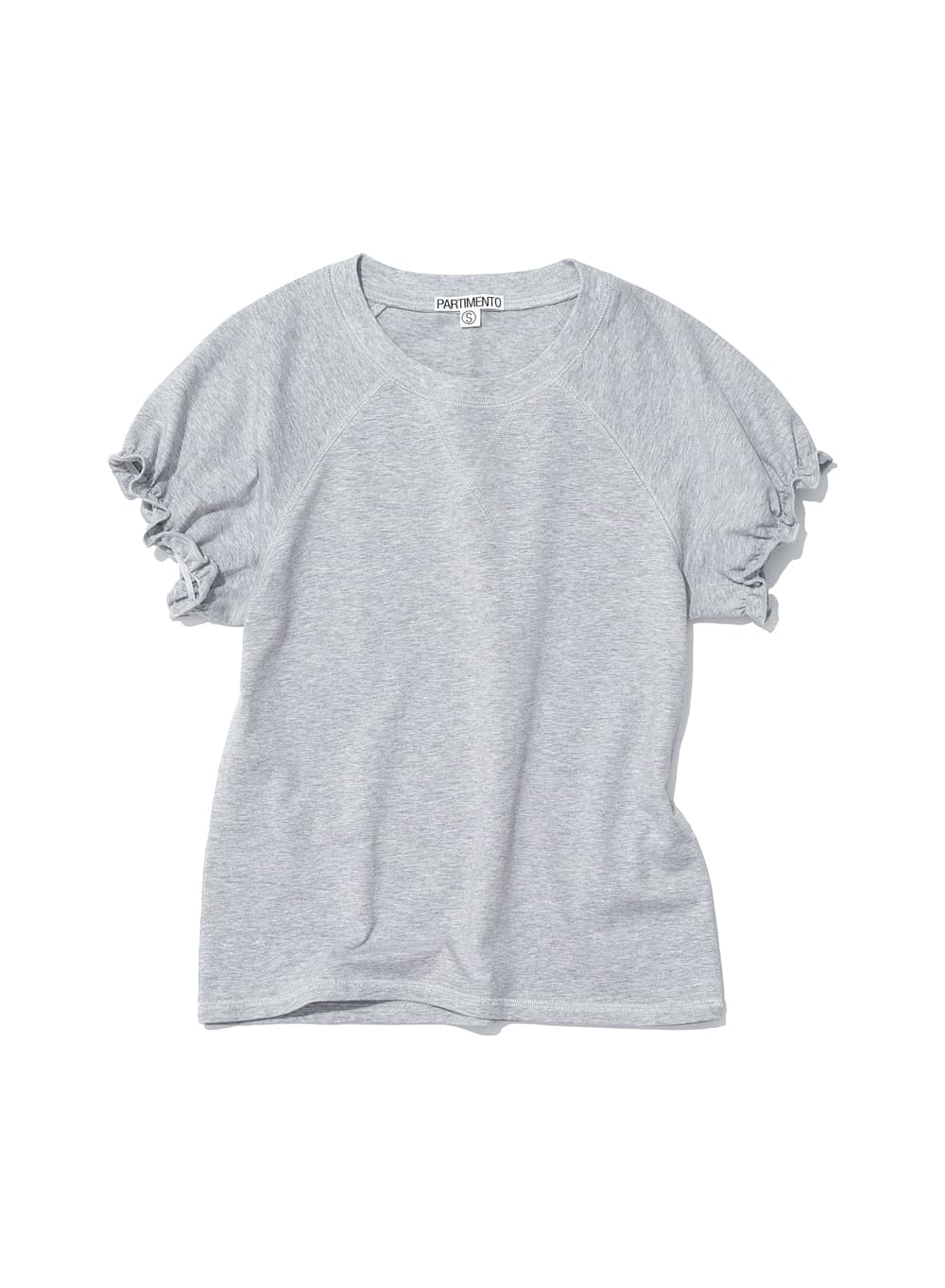 RAGLAN PUFF SHORT SLEEVE TEE_MELANGE
