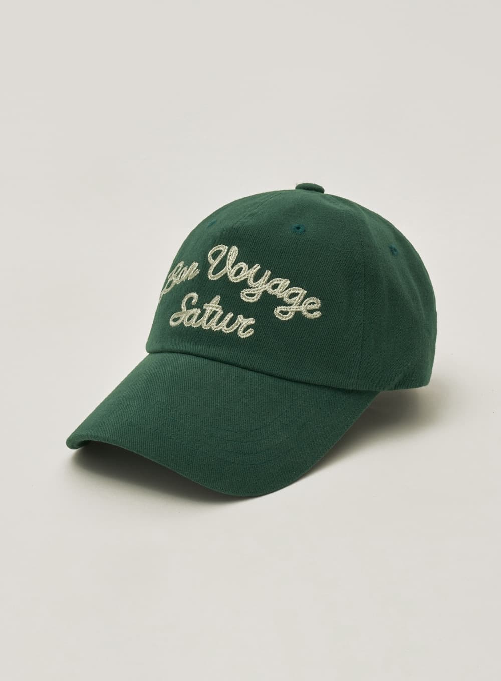 Bon Voyage 5 Panel Ball Cap - Deep Green