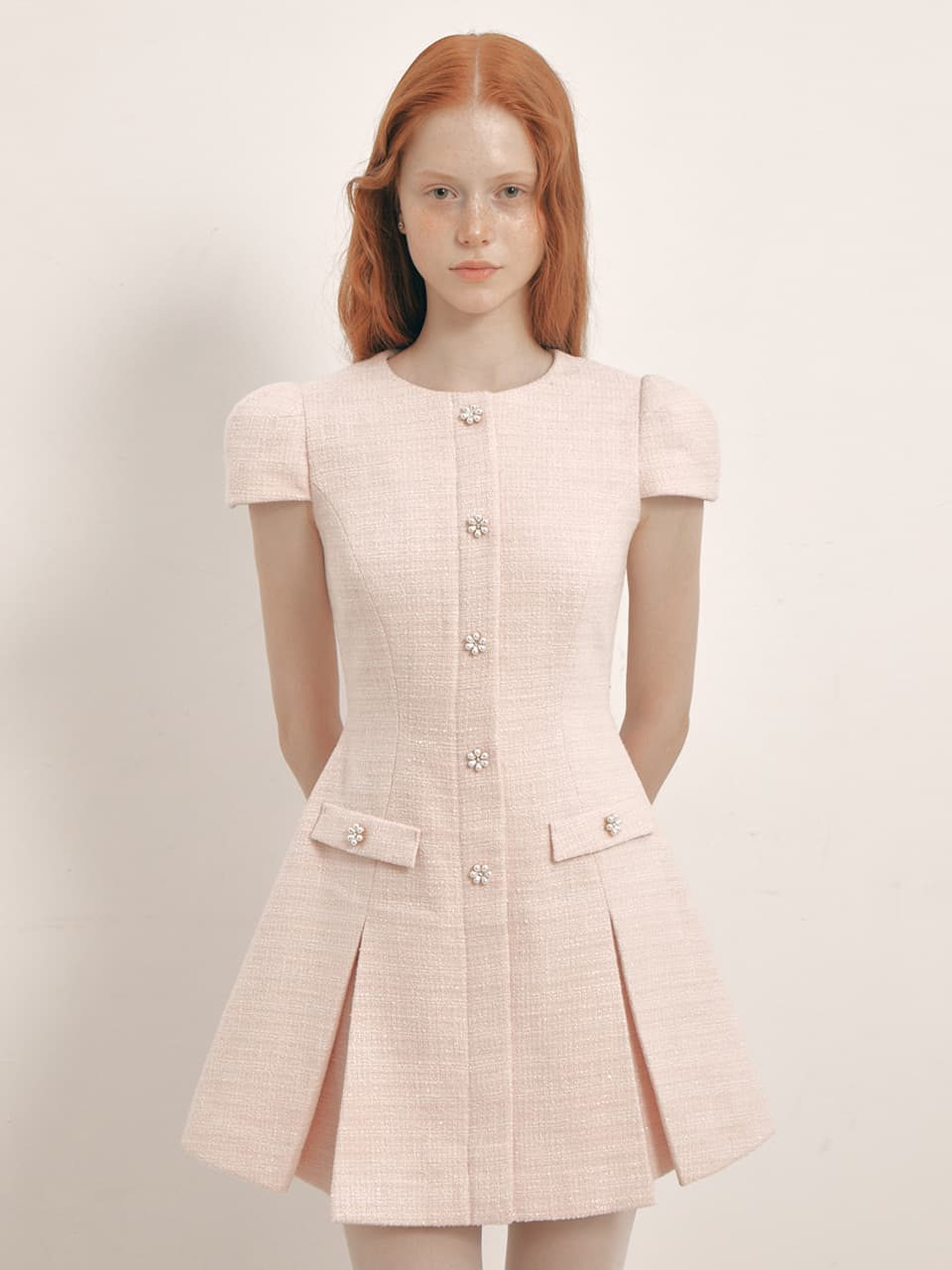 Daisy Tweed Dress(4color)