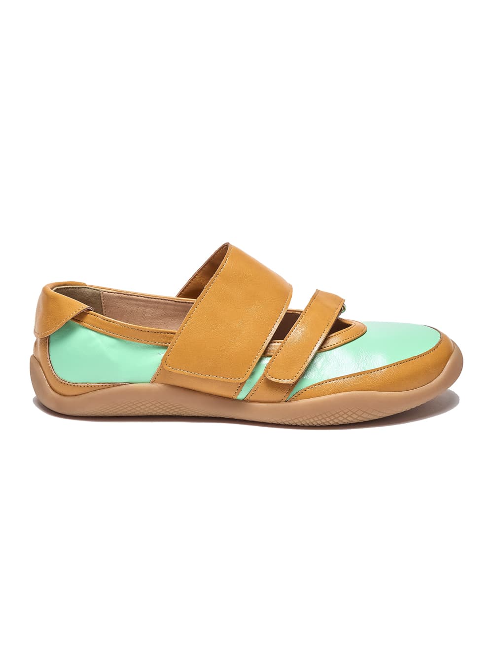 DOUBLE STRAP SPORTS BALLET FLATS_APPLE MINT