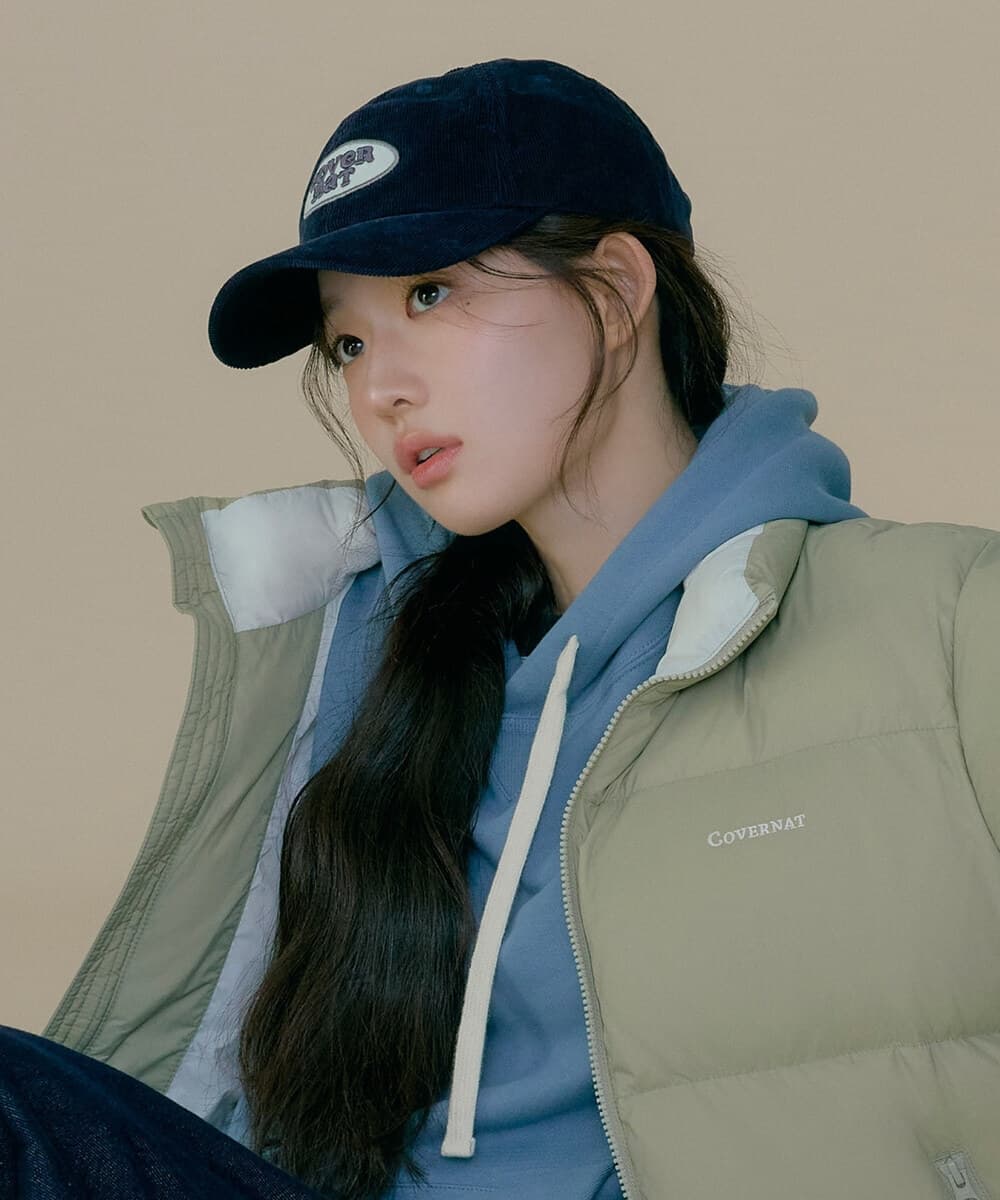 클로버하트 코듀로이 와펜 볼캡 Dark Navy