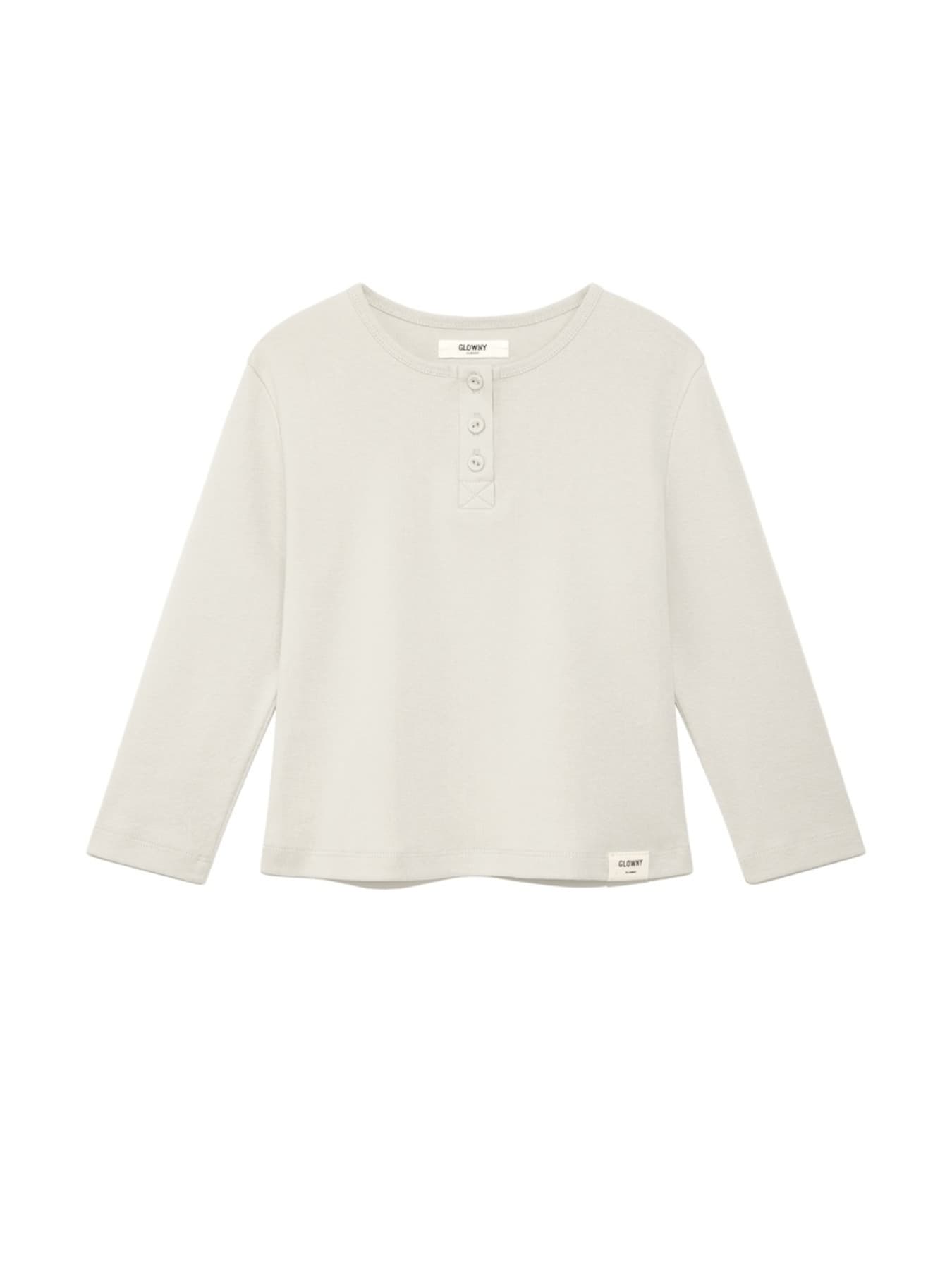 3/4 BUTTON FLY TEE (MARSHMALLOW)