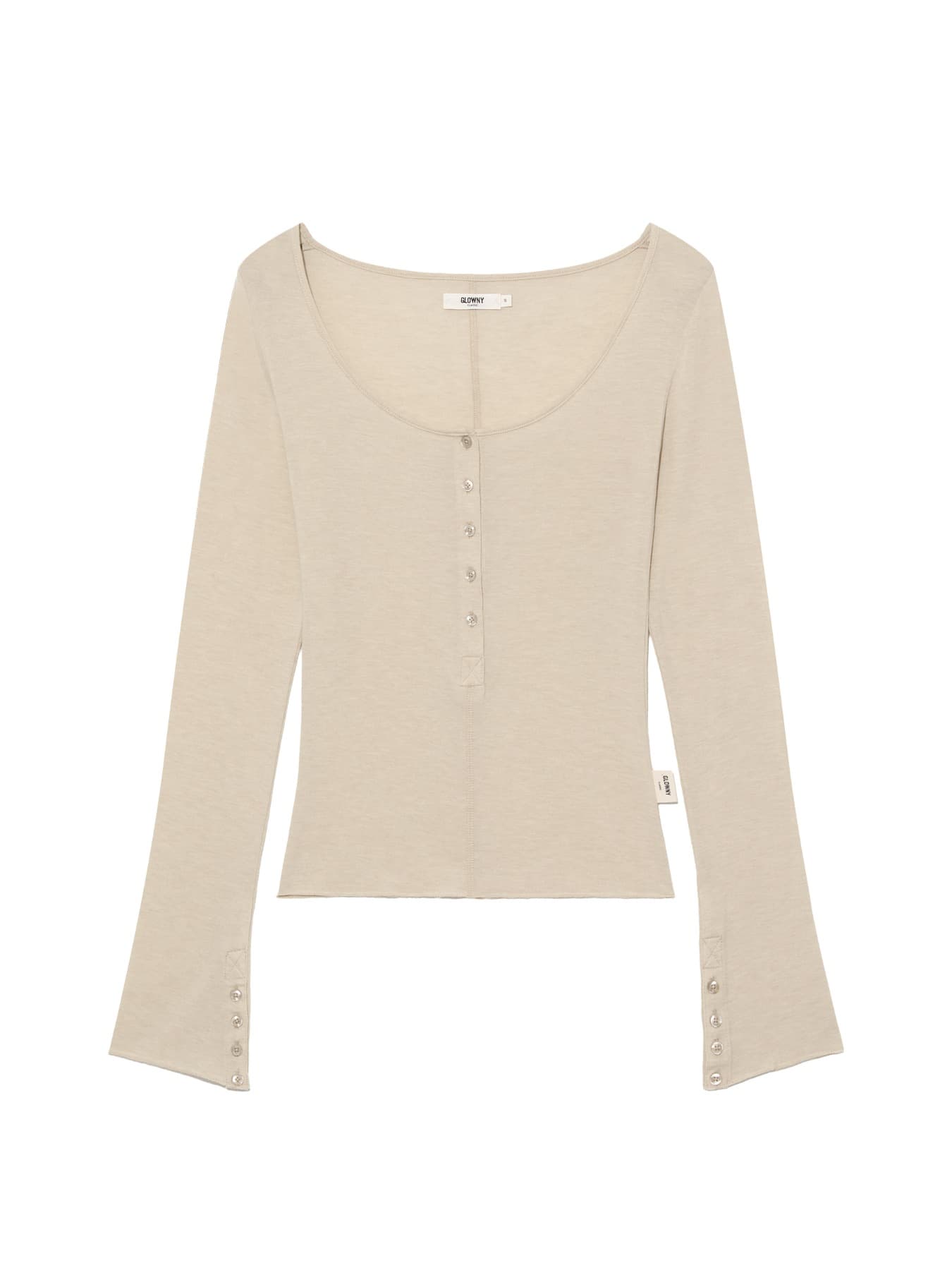 G BUTTON LONG SLEEVE (OATMEAL)
