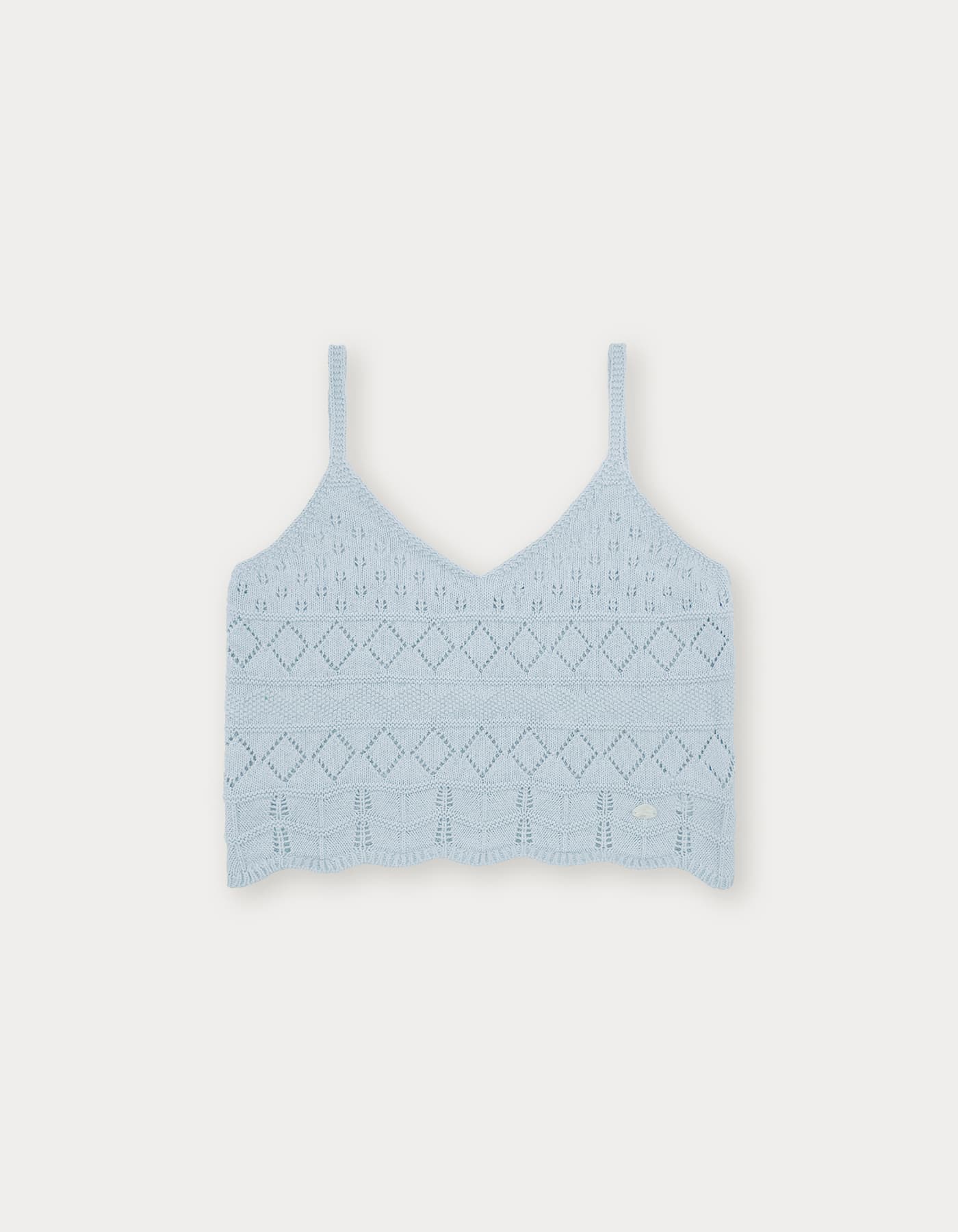 Plot Skashi Sleeveless Knit - Light Blue