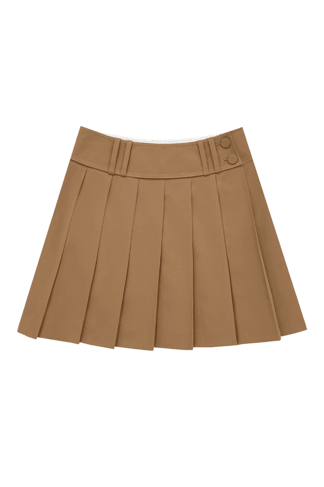 Wide Band Skirt (Beige)