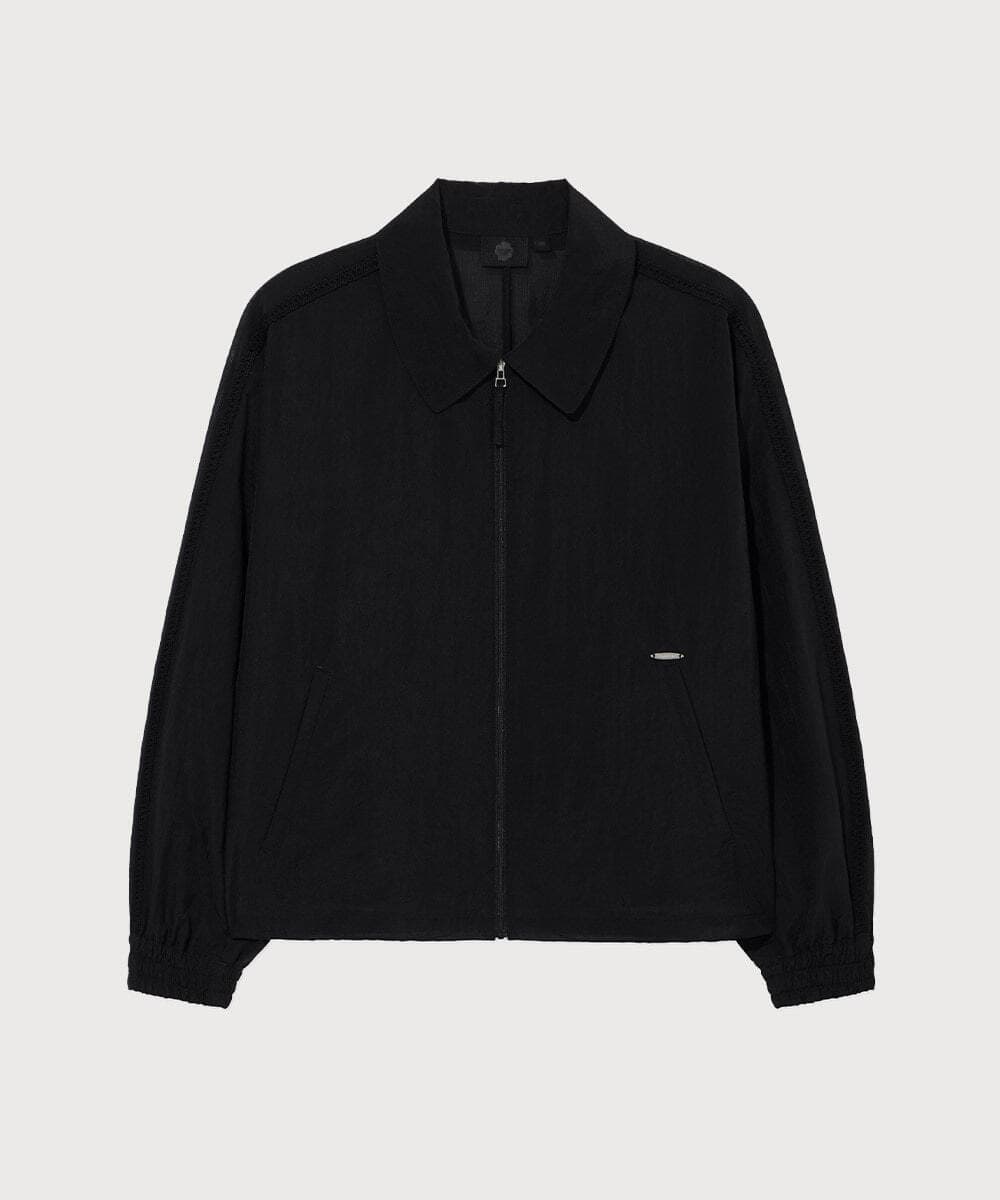 우먼 시어 봄버 자켓 Black