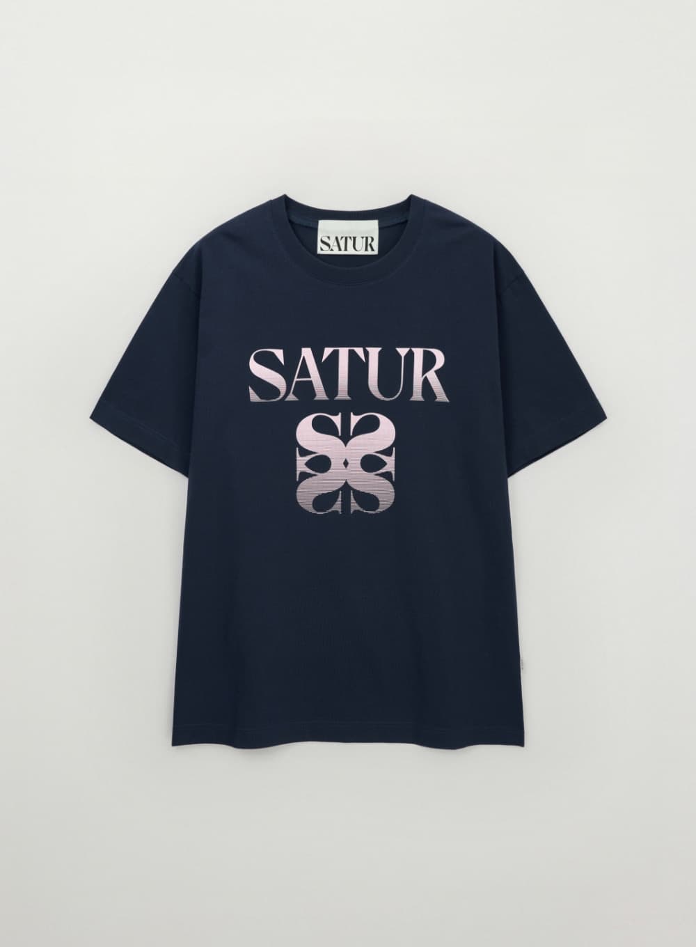 Gradient Big Logo T-Shirt - Navy