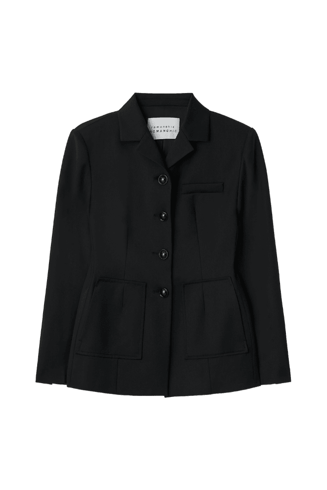Structured Tailored Jacket (Black)