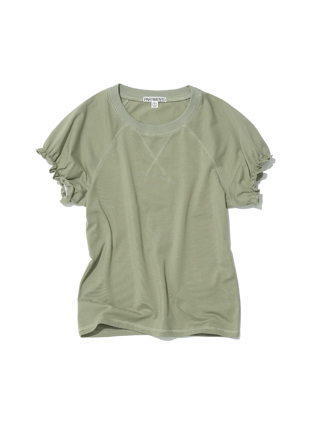 RAGLAN PUFF SHORT SLEEVE TEE_LIGHT KHAKI