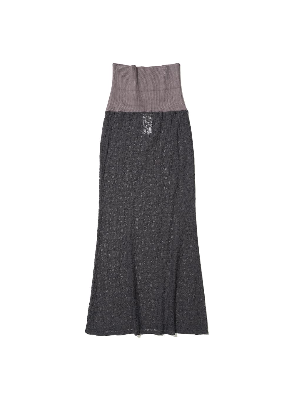 LACE FLARE MAXI SKIRT_CHARCOAL