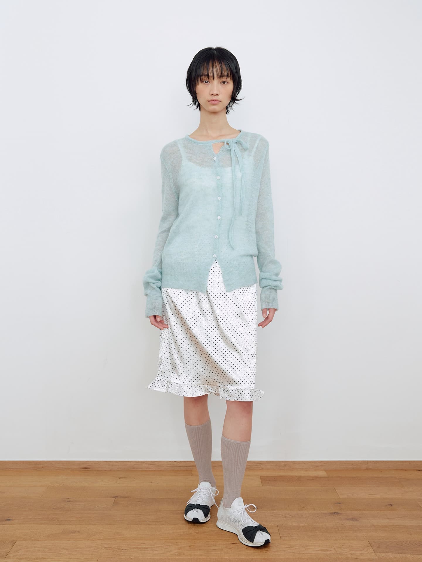 FRILL LAYERED MIDI SKIRT_WHITE