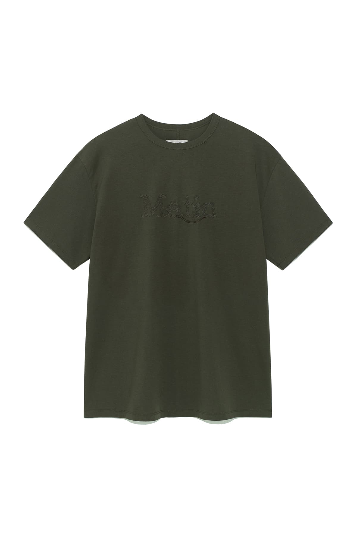 STITCH PRINTING DETAIL OVERSIZE TOP IN KHAKI