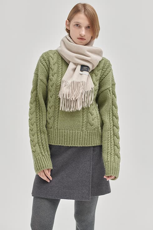 23WN vintage cable pullover [2colors]