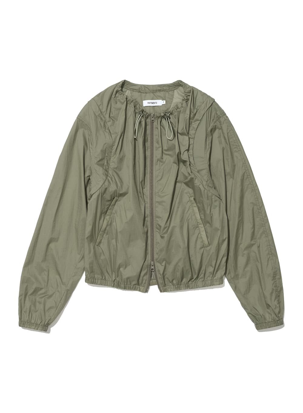 2WAY LIGHTWEIGHT SHIRRING JACKET_KHAKI