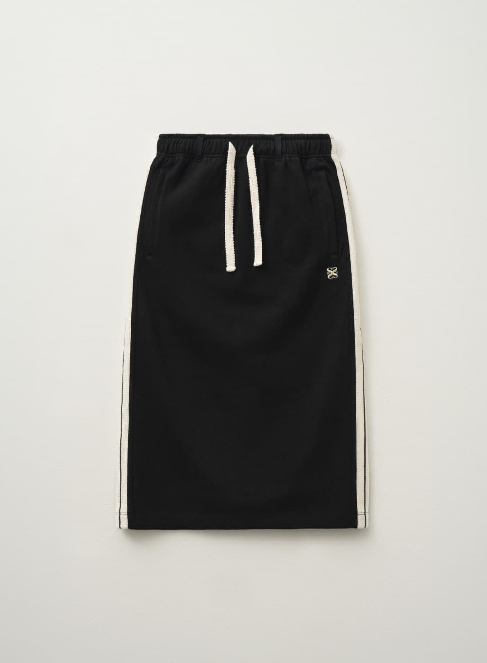 (W) Lawton Midi Skirt - Caviar Black