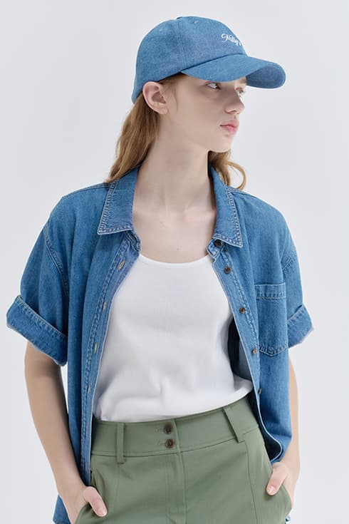 25N summer denim shirts [BL]