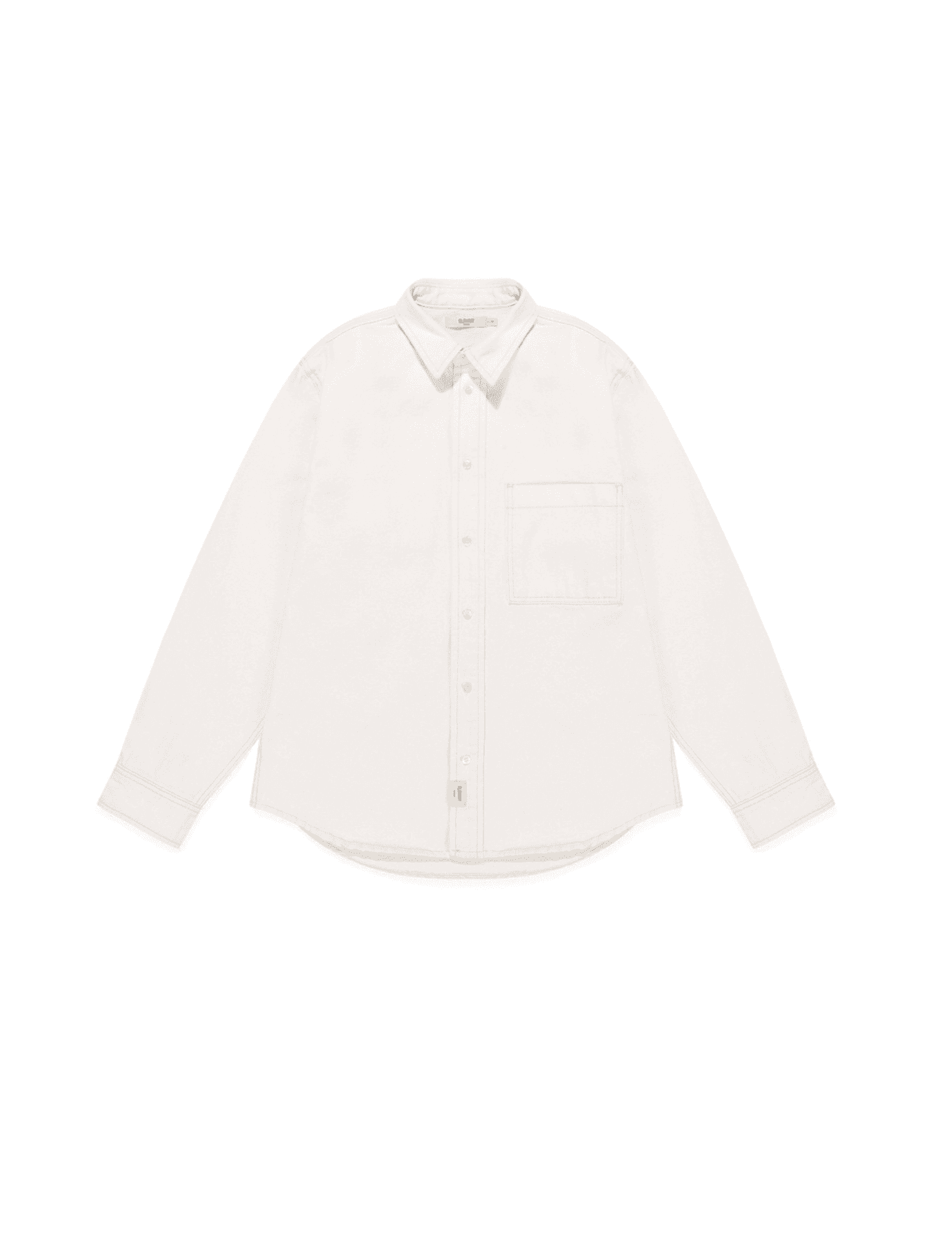 G CLASSIC COTTON TWILL SHIRT (WHITE)