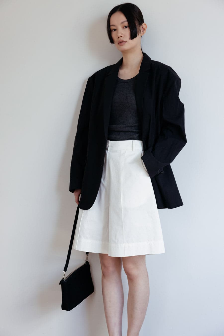 Oversized Cotton Jacket (Black)