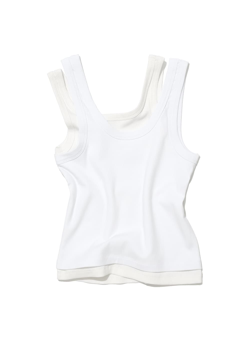 OVERLAY SLEEVELESS_WHITE