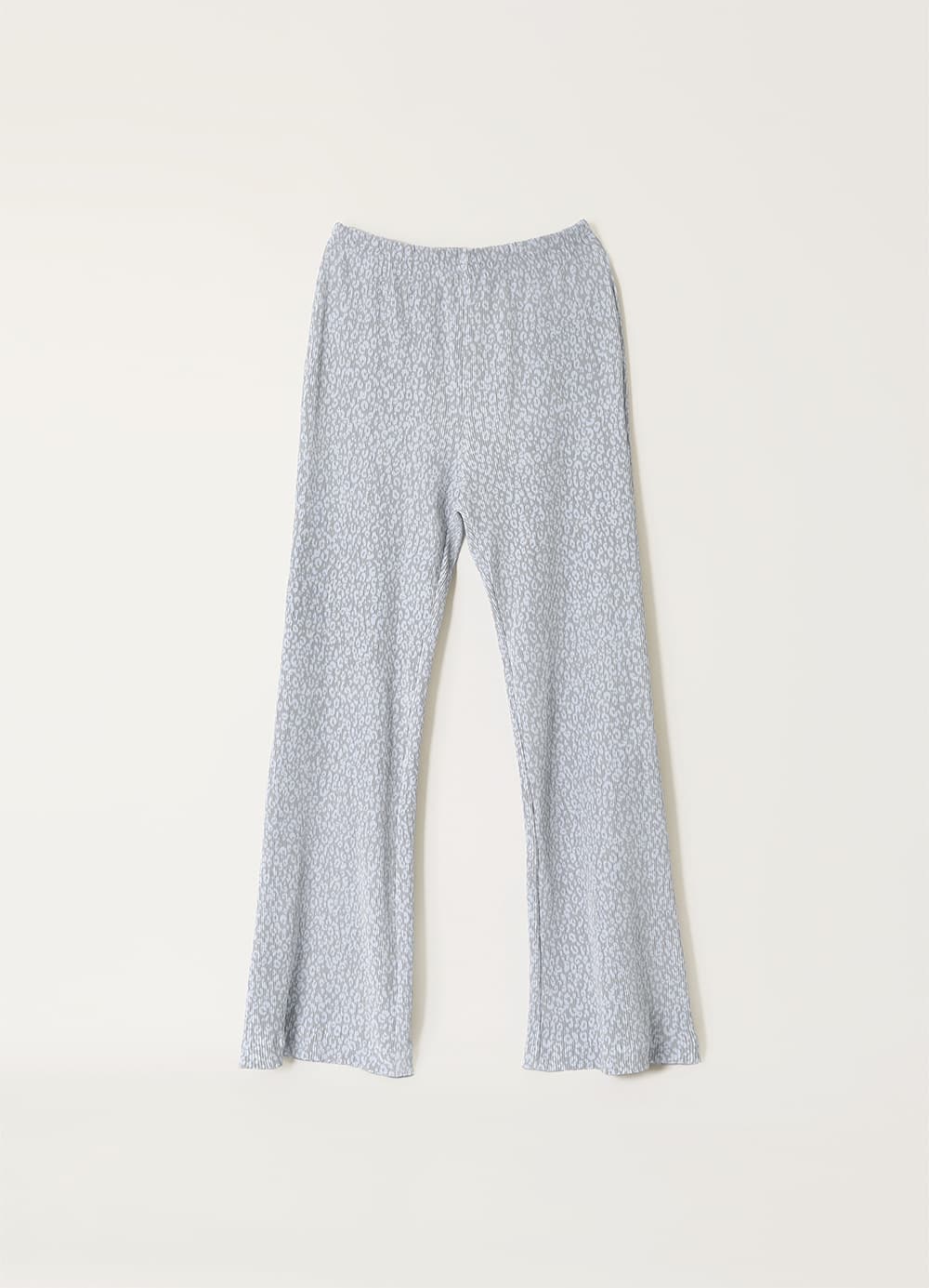 Faint Leopard Layered Pants - Faint Sky-Blue