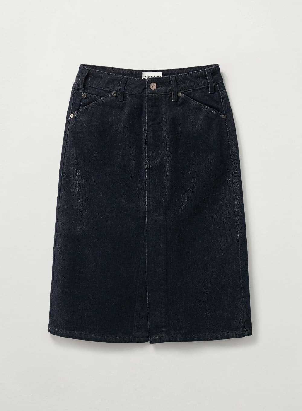 (W) Marradi Denim Midi Skirt - Indigo Blue